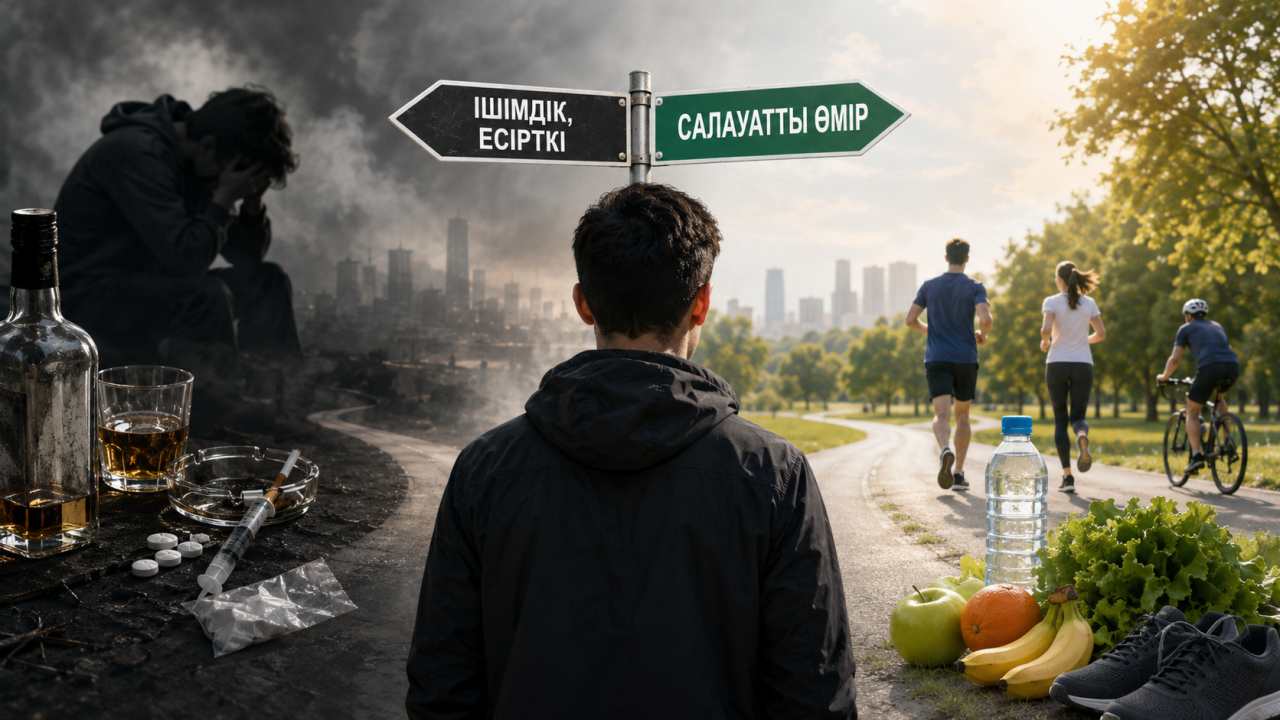 Ішімдік пен есірткіге жолама, салауатты бол!
