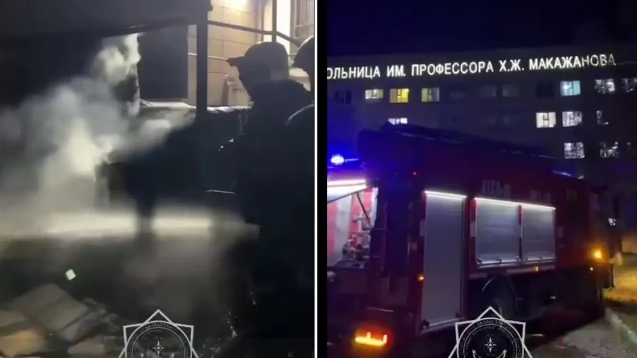 Қарағандыдағы ауруханада өрт шығып, 20 науқас құтқарылды